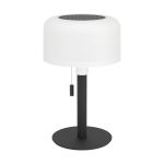 Eglo Tischlampe Montapalma Solar Stahl Schwarz 2W 190lm - 830 Warmweiß | IP54 - Dimmbar - USB-C