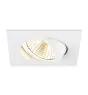 SLV New Tria Universal 68 Spot Aluminium Weiß Quadrat 8.6W 600lm 38D - 925-930-940 CCT | Ausschnitt 68mm - Höchste Farbwiedergabe - Dimmbar 