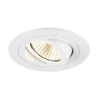 SLV New Tria 75 Spot Aluminium Weiß Rund 8.3W 750lm 38D - 930 Warmweiß | Ausschnitt 75mm -  Höchste Farbwiedergabe - Dimmbar 