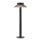 Nordlux Solar Sockellampe Justina Metall Anthrazit 5W 400lm - 830 Warmweiß | Bewegungs- und Lichtsensor