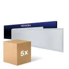 Mehrfachpackung 5x Noxion LED Panel Ecowhite V4.0 28W 3360lm - 830-840-865 CCT | 120x30cm - UGR 